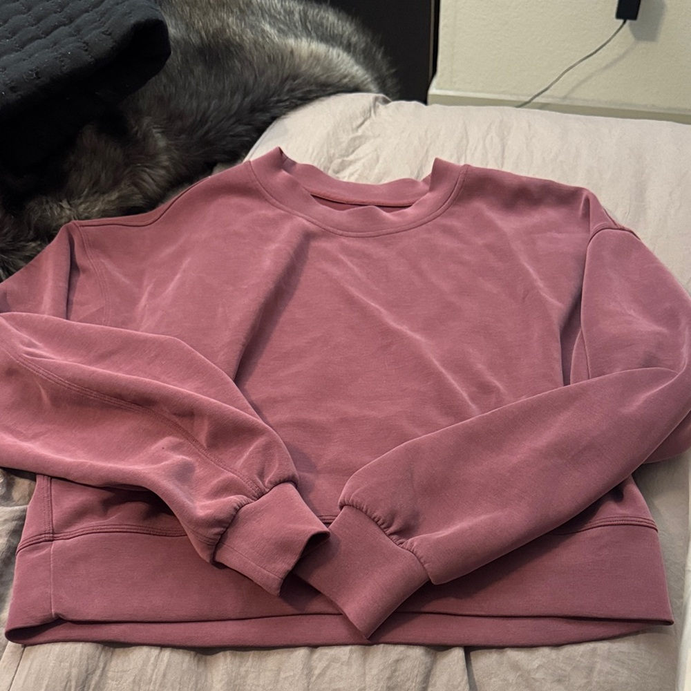 Lululemon Burgundy Softstreme Crewneck